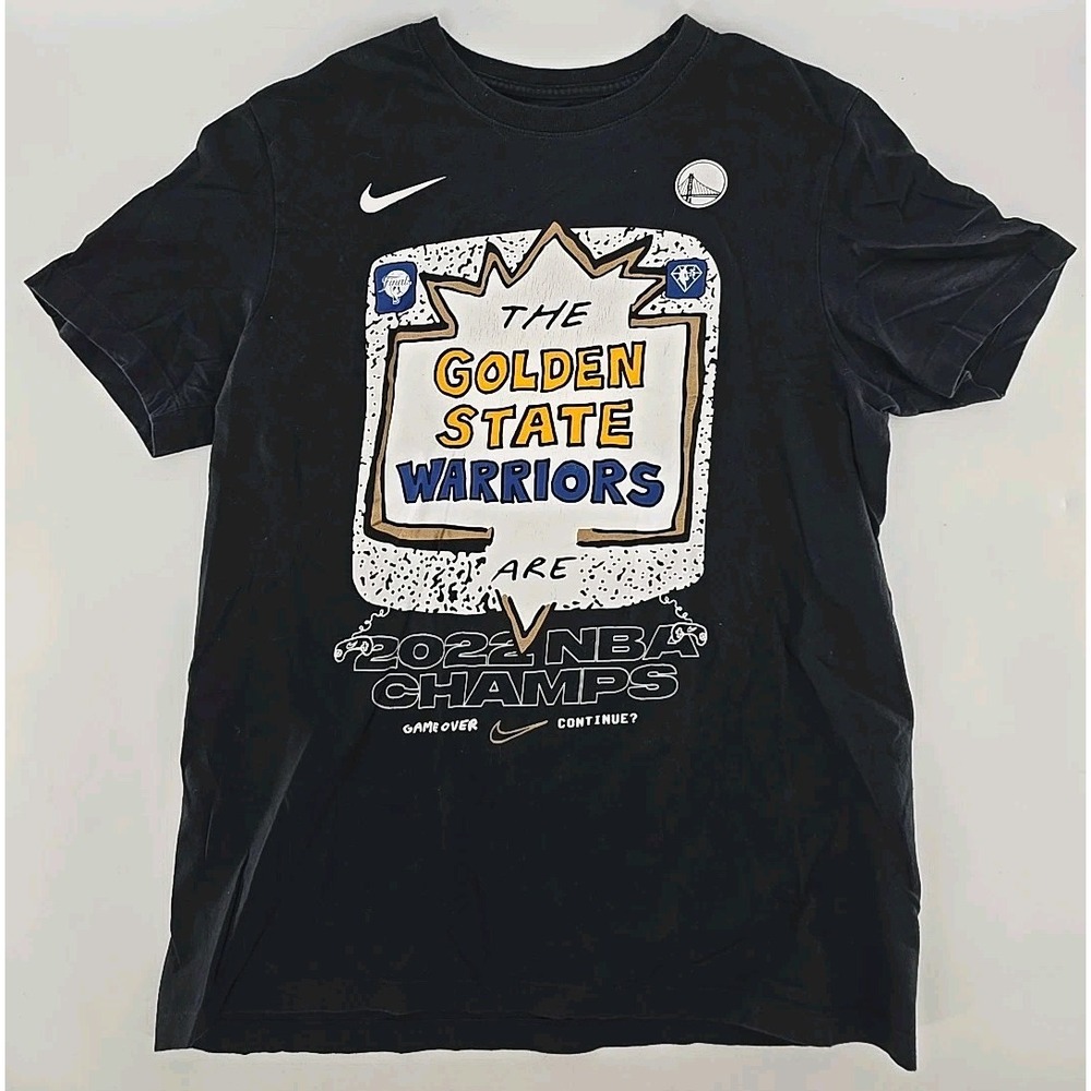 Nike Golden State Warriors 2022 NBA‎ Champs T-Shirt Size Medium Black